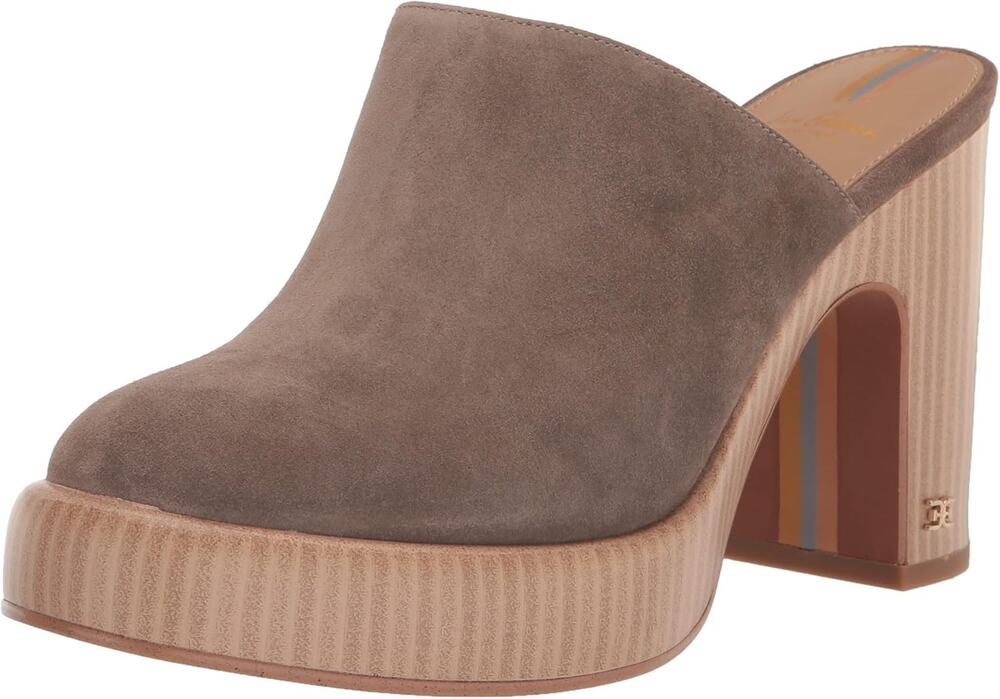 Sam Edelman Women's Mule Shiloh Heel Brown Suede Size 9